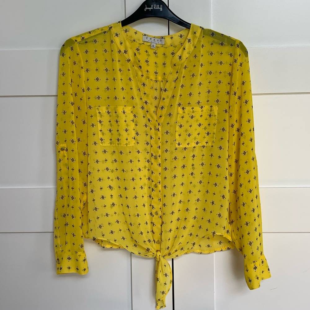 Bright Yellow Blouse - Picture 2 of 4